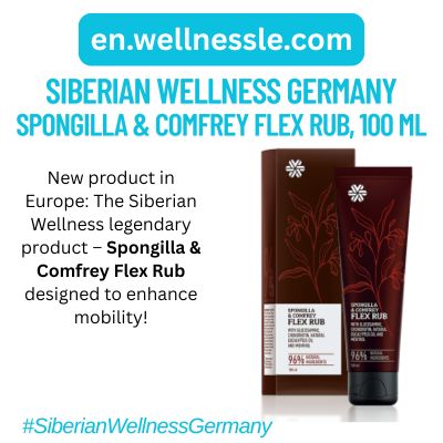 Siberian Wellness. Spongilla & Comfrey Flex Rub, 100 ml